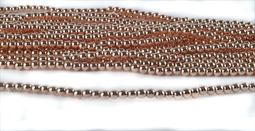 Små perler 3 mm Rosaguldfarvet hæmatitperler